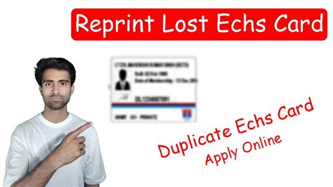 echs smart card lost|tsewa lost echs card.